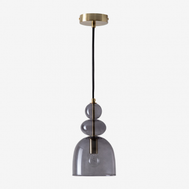 Bezany Crystal Ceiliing Light Grey Mercury - Sklum