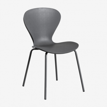 Uit Colors Stackable Dining Chairs Dark Grey - Sklum