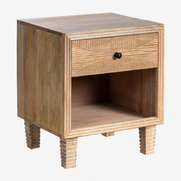 Marani Mango Wood Nightstand Mango Wood - Sklum