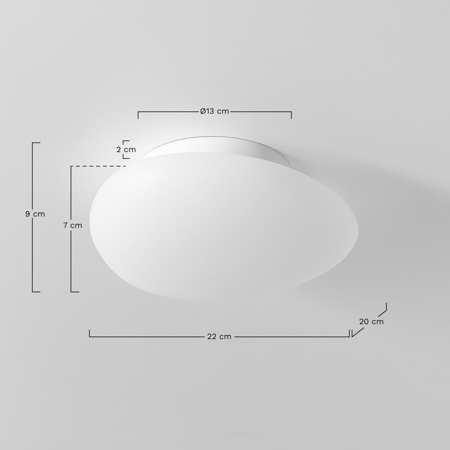 Maksim ceiling lamp, MEASURES