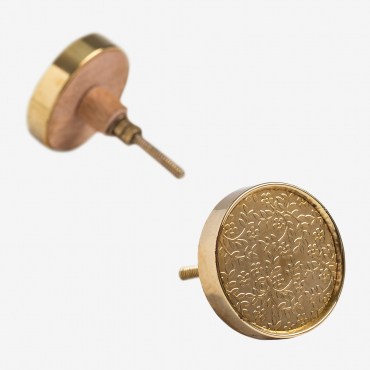 Set Of 2 Pulls Algiers Yellow Gold - Sklum
