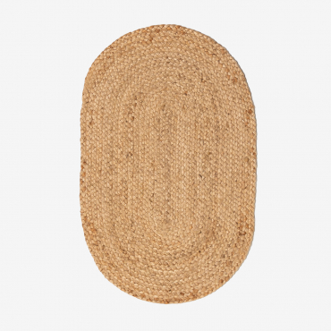 Natural Jute Oval Doormat (73x46.5 Cm) Never Jute - Sklum