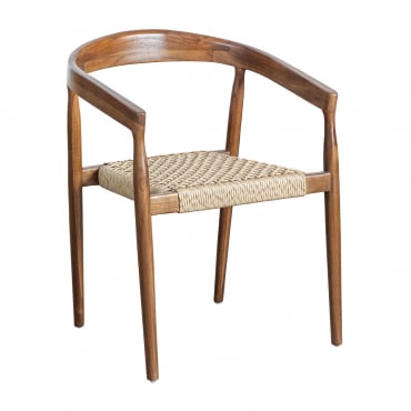 Pack Of 2 Visby Teak Garden Chairs Teak Wood - Sklum