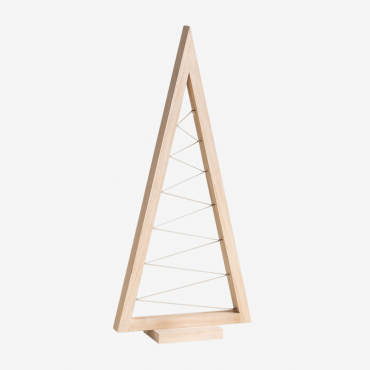 Pine Christmas Tree Elwood Brown Natural Wood & ↑60 Cm - Sklum