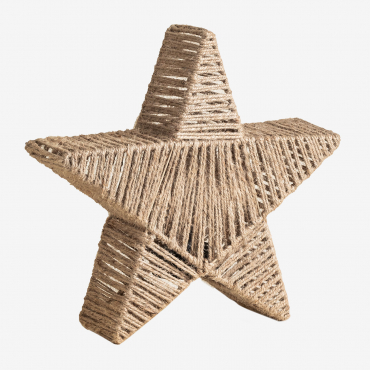 Decorative Star With Led Lights Silviya Natural - Sklum