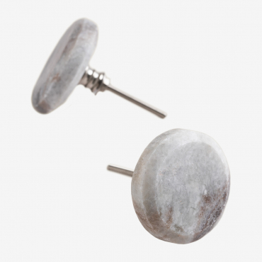 Set Of 2 Kota Shooters Cream Beige Marble - Sklum