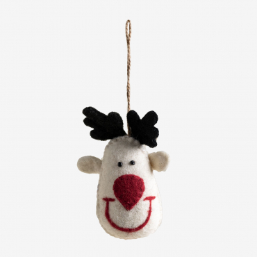 Maraly Christmas Ornament White - Sklum
