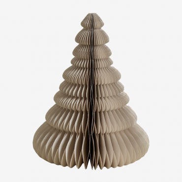 Noelle Paper Christmas Tree Beige Nature & ↑31 Cm - Sklum