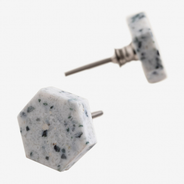 Set Of 2 Pullers Pulau Style Green Marble - Sklum