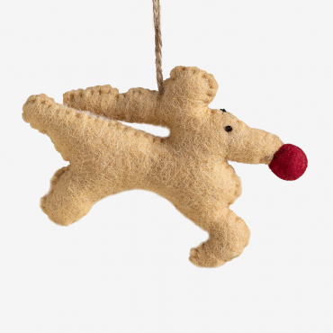 Christmas Ornament Rendier Mango Orange - Sklum