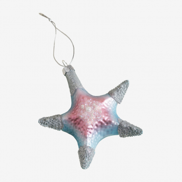 Pack Of 4 Ostar Christmas Ornaments Multicolour Soft - Sklum