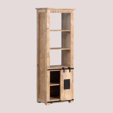 Uain Mango Wood Bookcase Mango Wood - Sklum