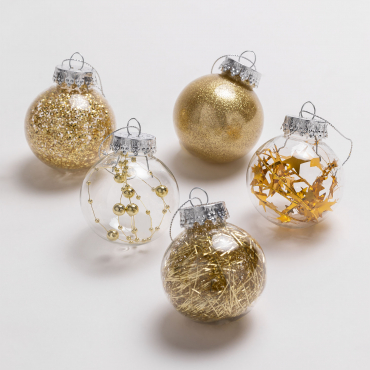 Set Of 30 Christmas Ornaments Suvy Golden - Sklum