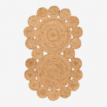 Natural Jute Doormat 95x60 Cm Otilie Jute - Sklum