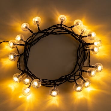 Led Garland Solar Charger (2 Mts) Orixa Warm White - Sklum