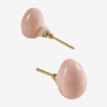 Set Of 2 Ceramic Handles Yulyan Kids Brown Hazelnut - Sklum