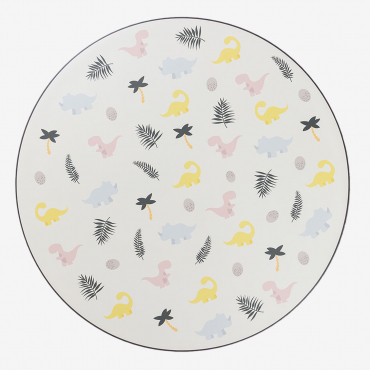 Round Vinyl Cover Dino Party Kids Multicolor Fresh - Sklum