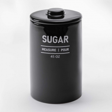 Ceramic Sugar Bowl Yorts Black - Sklum