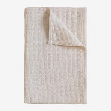 Arnaud Cotton Tea Towel Beige Cream - Sklum