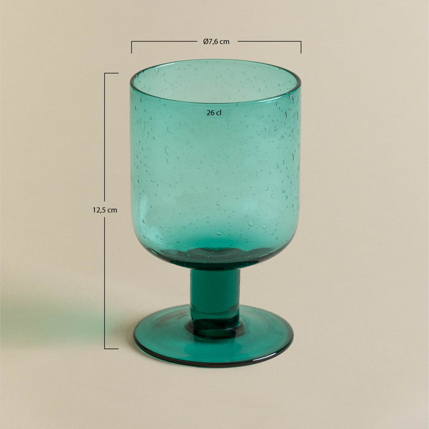 Bubble glass goblets hotsell