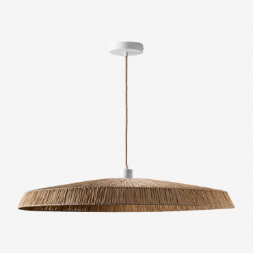 Raffia Velcko Ceiling Lamp Natural - Sklum