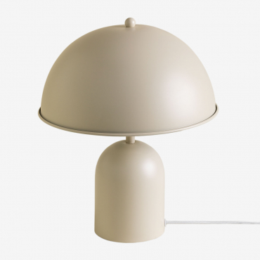 Haile Metal Table Lamp Tapioca Beige - Sklum