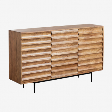 Petter Acacia Wood Sideboard Acacia Brown - Sklum
