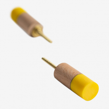 Set Of 2 Kids Handles Mitzuo Yellow - Sklum
