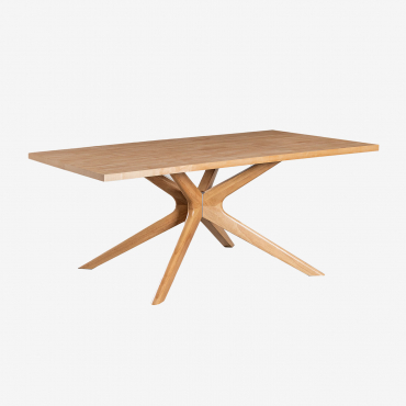 Rectangular Wooden Dining Table (180x90 Cm) Arnaiz Natural Wood - Sklum