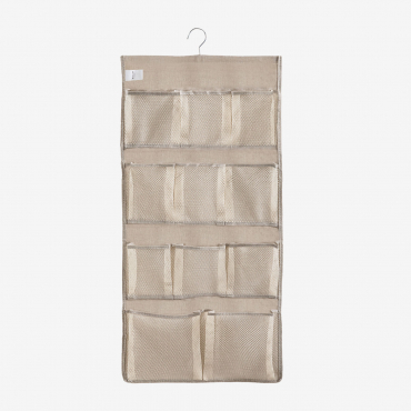 Hanging Organier With Metal Hanger Klere Beige & ↑86 Cm - Sklum