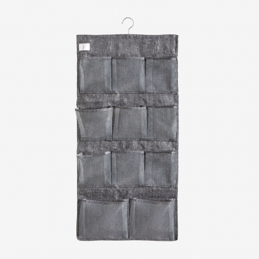 Klere Hanging Organizer With Metal Hanger Grey & ↑86 Cm - Sklum