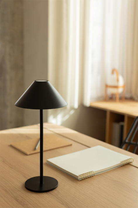 Nebida wireless LED iron table lamp