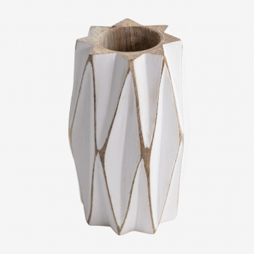 Moura Mango Wood Vase C - Sklum