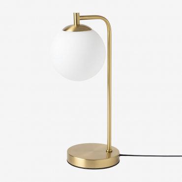 Table Lamp With Crystal Ball Uvol Golden - Sklum