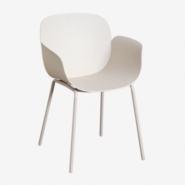 Pack Of 4 Lynette Dining Chairs White Stone - Sklum