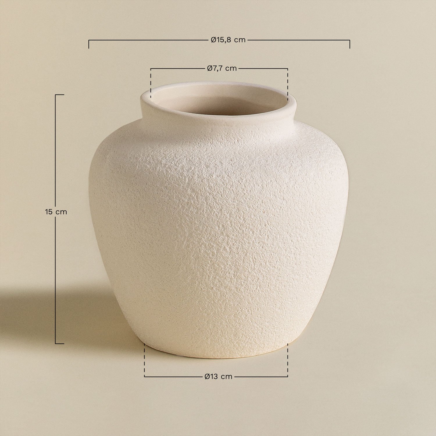 Melgrat ceramic vase, MEASURES