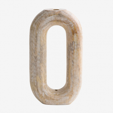 Vase In Kerala Mango Wood ↑31,5 Cm - Sklum
