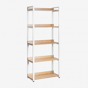Ariaster Steel And Wood Shelf Natural - Sklum