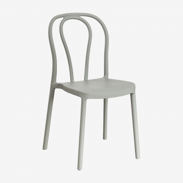 Pack Of 2 Mizzi Stackable Garden Chairs Green Khaki - Sklum