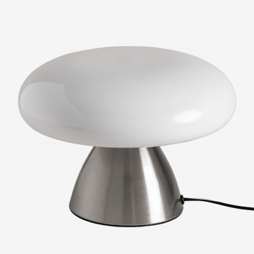 Deseyre Metal Table Lamp Grey Brass - Sklum