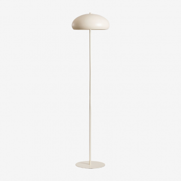 Hilma Metal Floor Lamp Tapioca Beige - Sklum
