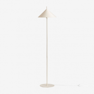 Aziel Metal Floor Lamp Tapioca Beige - Sklum