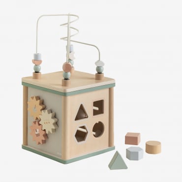 Ardisa Kids Wooden Activity Cube Natural - Sklum