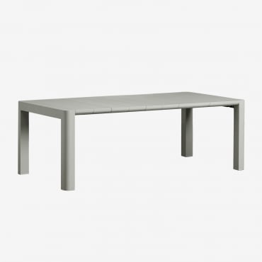 Arnadine Rectangular Garden Table Green Khaki & 220 X 100 Cm - Sklum