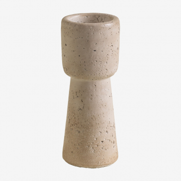 Cement Candelabra Brenan ↑15 Cm - Sklum