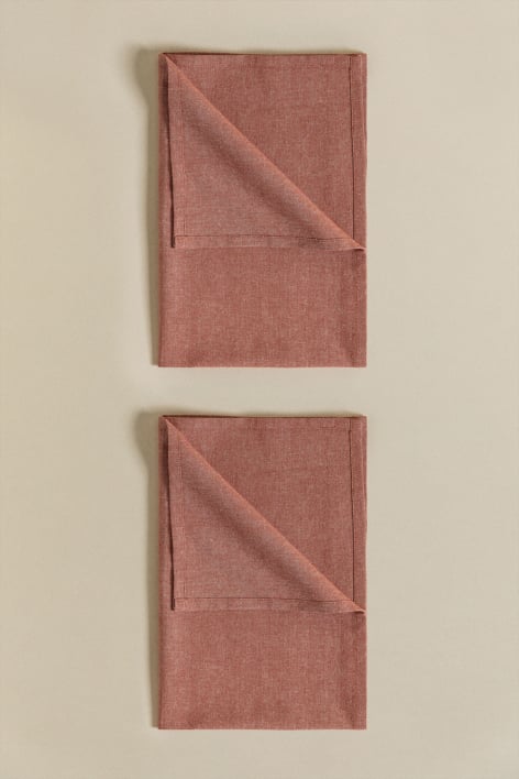 Set of 2 Dasiel cotton kitchen towels