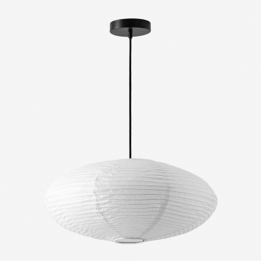 Gogian Rice Paper Ceiling Lamp White - Sklum