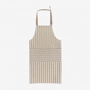 Edouard Cotton Apron Light Sand Brown - Sklum