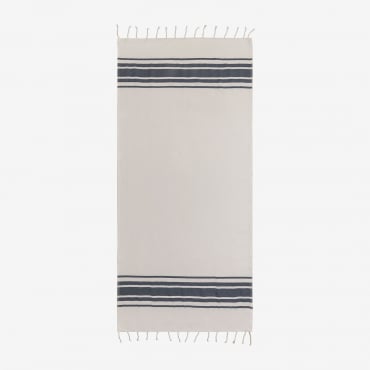 Lindetal Cotton Plaid Blanket White - Sklum