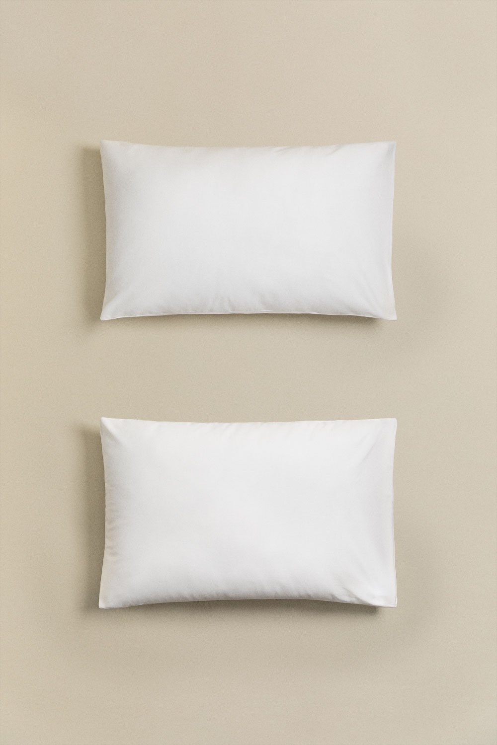 Set of 2 Pillowcases in Lesia 180 Thread Count Percale Cotton SKLUM